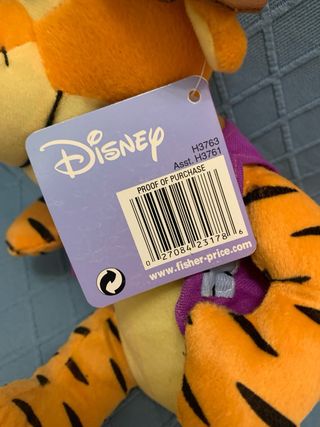 Peluche di Tigro sceriffo  con etichetta dell