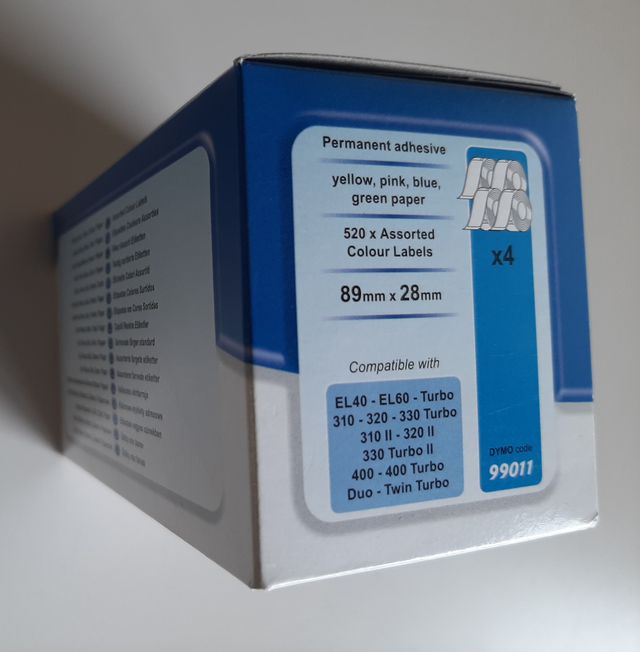DYMO 99011 (S0722380) 4 colores (NUEVO)