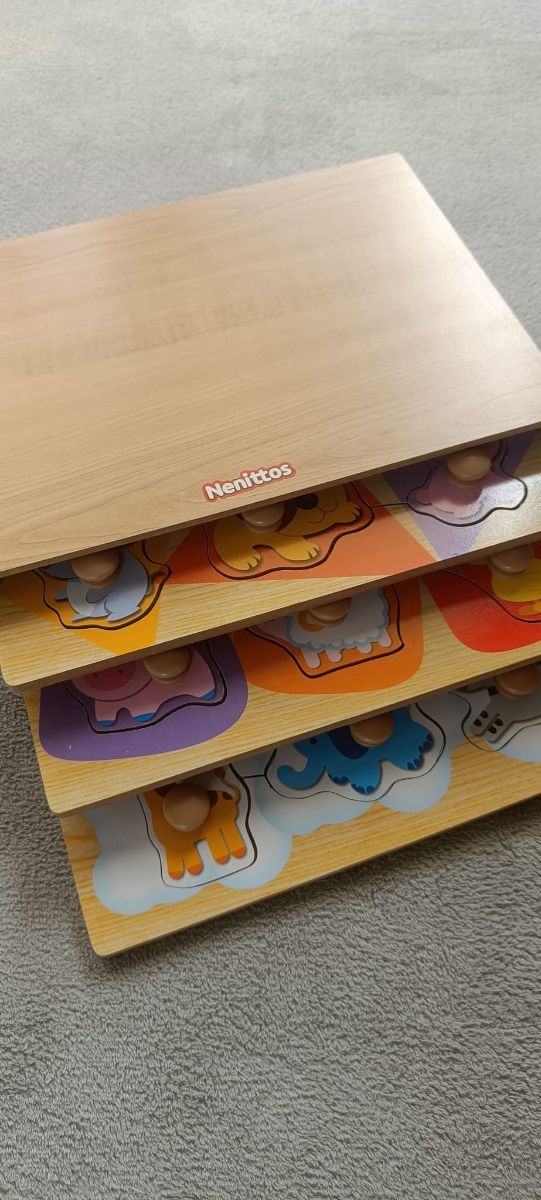 Nenittos Cajón 3 Puzzles de Madera