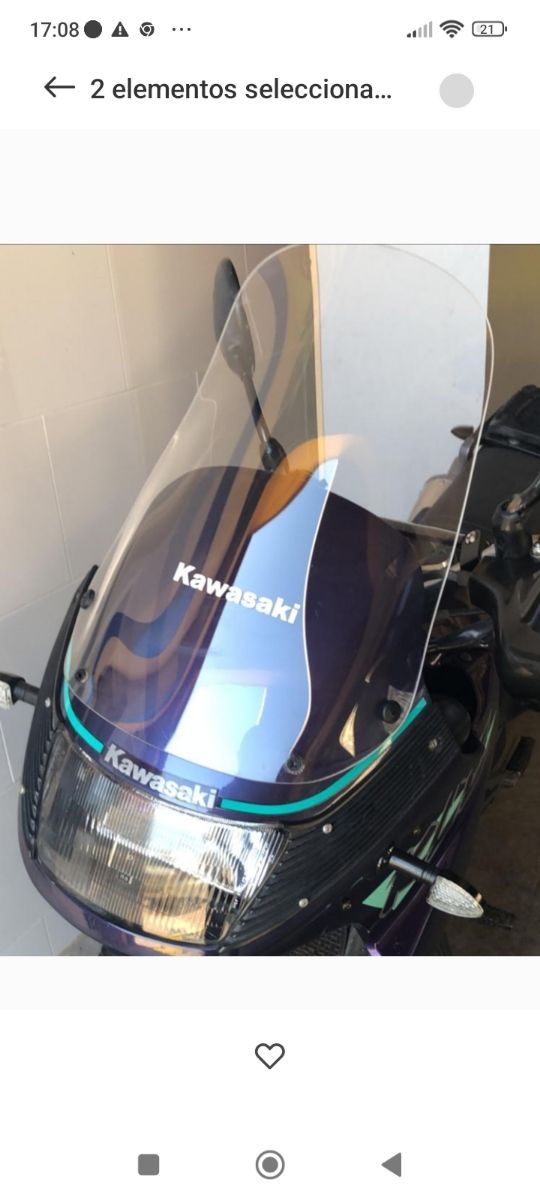 Kawasaki KLE pantalla
