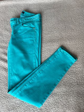 Pantalón mujer turquesa marca Morgan talla XS