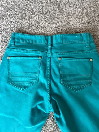 Pantalón mujer turquesa marca Morgan talla XS