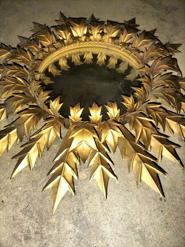 Espejo de sol de tres coronas, vintage