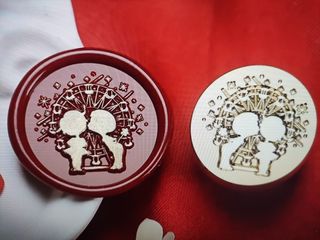 Sinete / Carimbo Lacre - Namorados de Infância