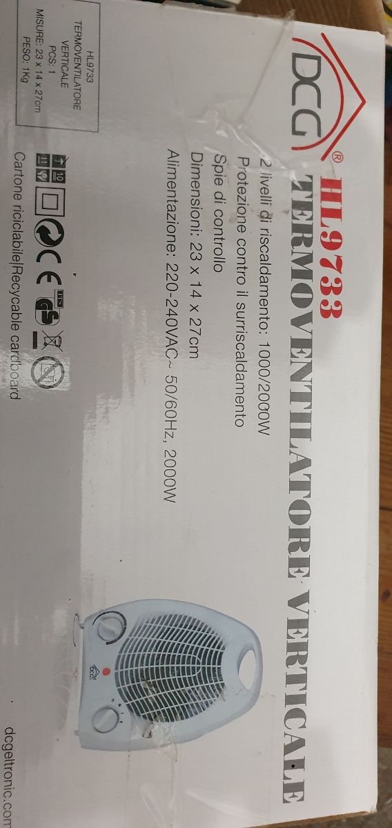 Termoventilatore verticale