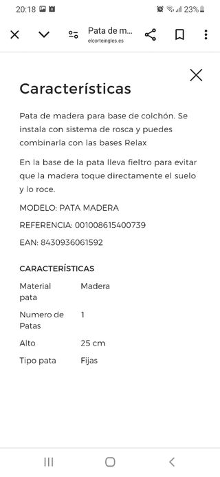 Base tapizada para colchón