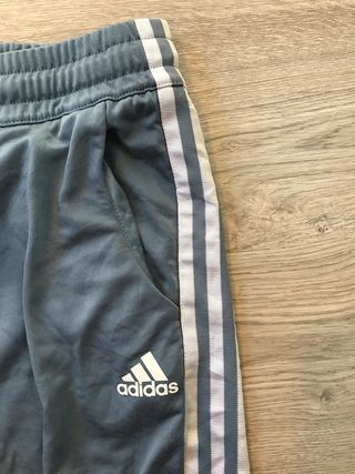 Adidas Pantalón Chándal Vintage Azul Grisáceo