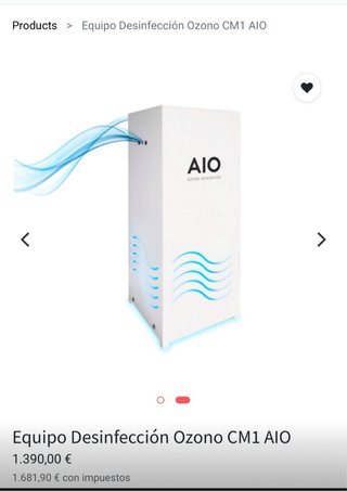 PURIFICADOR DE AIRE,IONIZACIÓN Y OZONO "AIO "