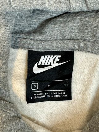 Nike Sudadera Vintage Gris con Logo