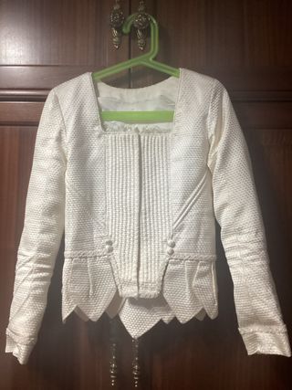 Corpiño fallera infantil crudo 