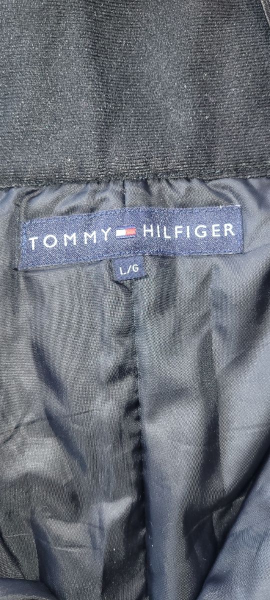 Pantalón con tirantes nieve,talla L Tommy hilfinge