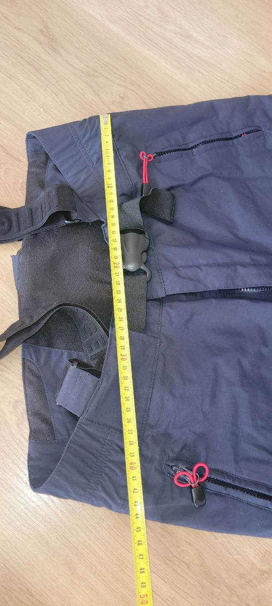 Pantalón con tirantes nieve,talla L Tommy hilfinge