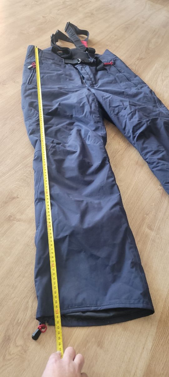 Pantalón con tirantes nieve,talla L Tommy hilfinge