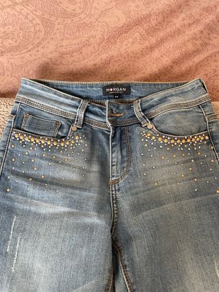 Vaqueros Pitillo Morgan con Tachuelas talla XS