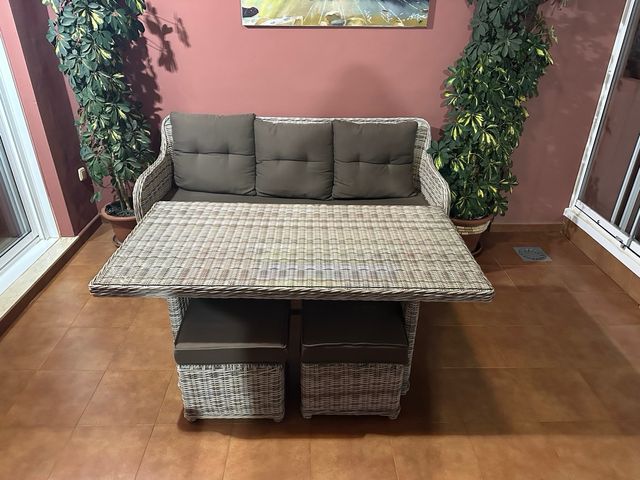 Muebles terraza de Ratán