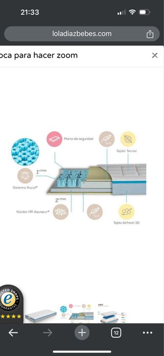 Colchon cuna extra comodo
