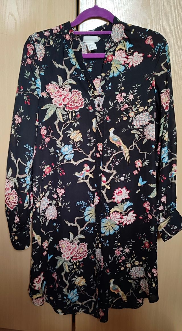 Camisa larga fluida HM