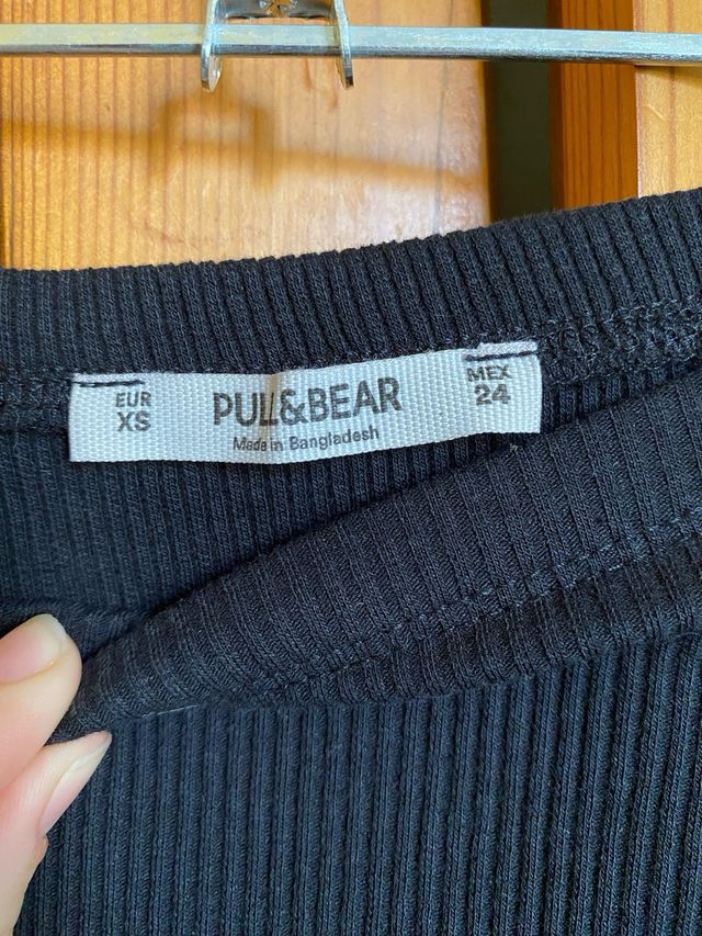 Vestido negro Pull and Bear