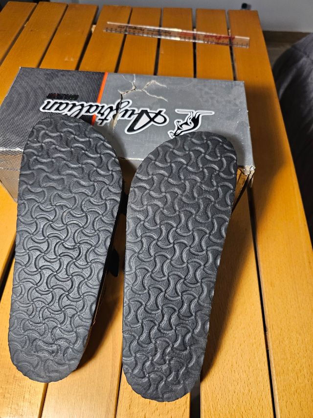 Ciabatte AUSTRALIAN nero glitterato N.38