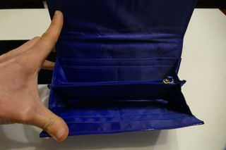 Cartera charol mujer Glamour Azul Nueva