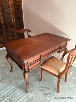 MESA DESPACHO CON SILLON Y 2 SILLAS