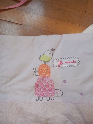 2 chichoneras de cuna+ edredón bebé Ikea