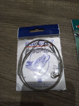 Bajos de alambre para pescar lucio etc