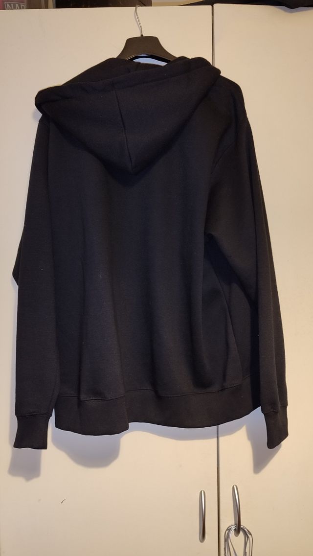 Felpa uomo con cappuccio e cerniera taglia XXL