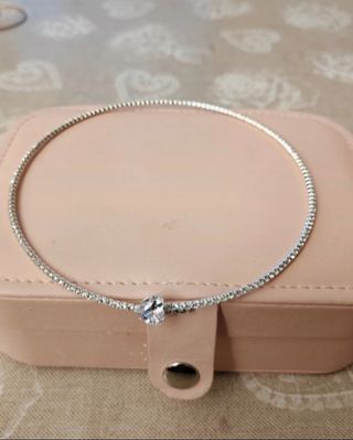 Collana girocollo choker con cuoricino
