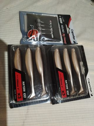 2 pack de Vinilos NATORI 100 y cabeza plomada 7gr