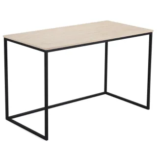 Mesa madera con patas metálicas