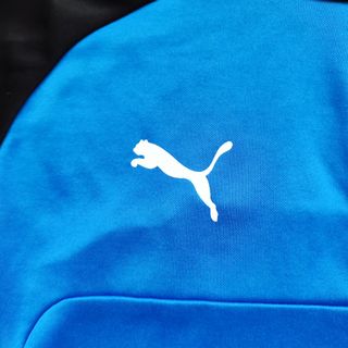 Puma felpa teamliga taglia L blu nero