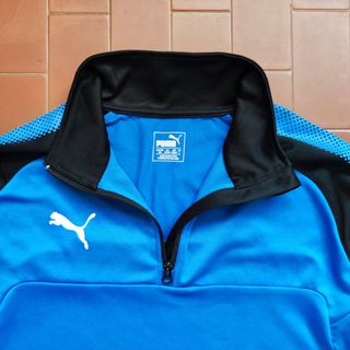 Puma felpa teamliga taglia L blu nero