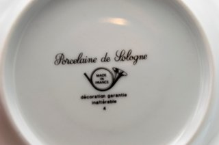 Set tazas porcelana francesa