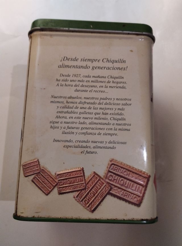 Caja galletas Chiqulin