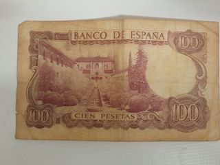 Billete de 100 pesetas 17-11-1970