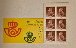 Sellos España serie básica 12 sellos de 19 ptas.