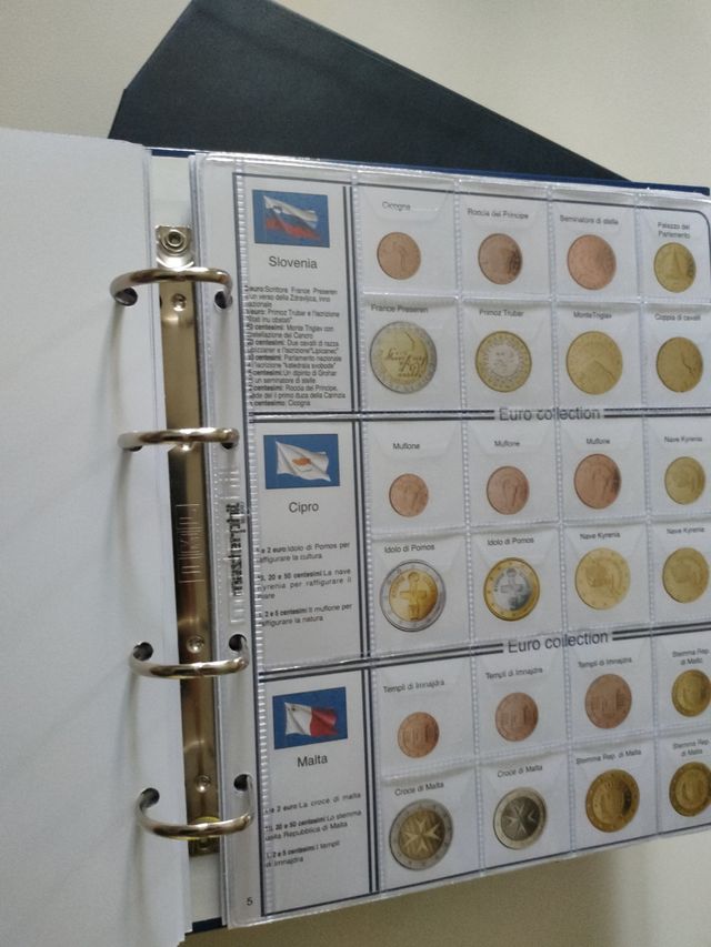 Album da collezione monete Euro