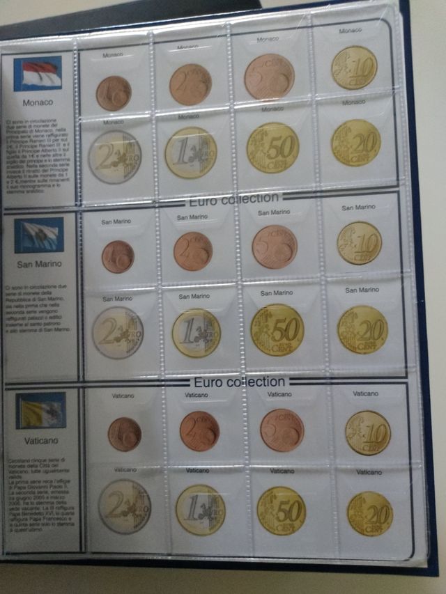 Album da collezione monete Euro
