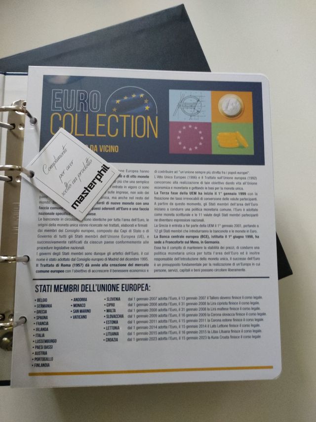 Album da collezione monete Euro