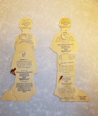 ANTIGUOS CROMOS TROQUELADOS de CHOCOLATES JUNCOSA
