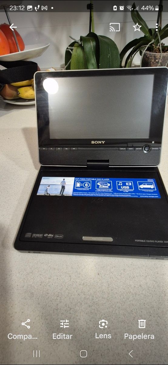 Dvd portatil para coche