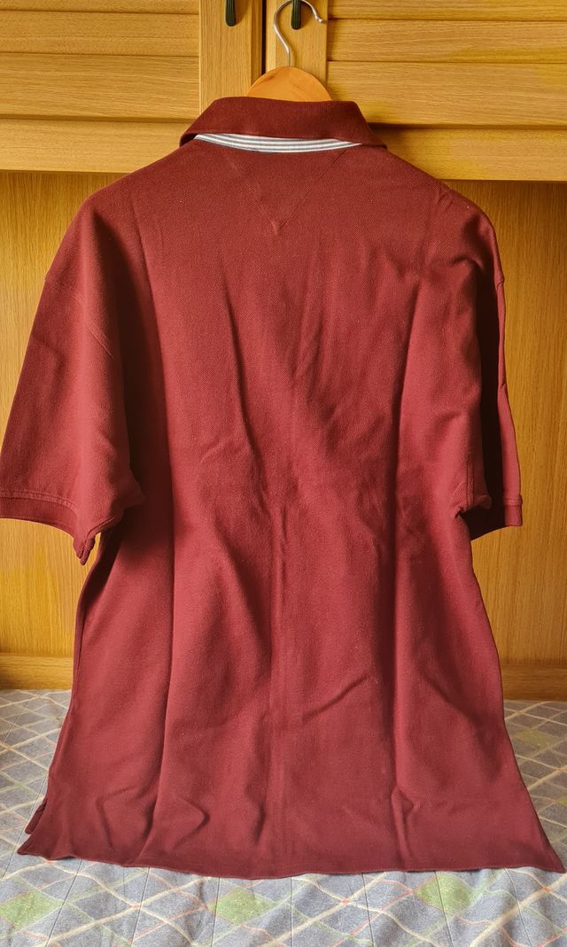 Polo Tommy Hilfiger Bordeaux usata taglia L