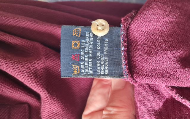 Polo Tommy Hilfiger Bordeaux usata taglia L