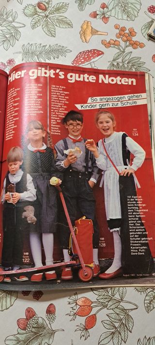 Revista patrones Burda 1983