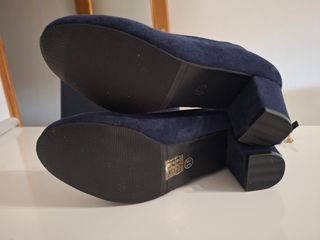 Zapatos tacón Mujer 36 Gamuza azul Shein Nuevos