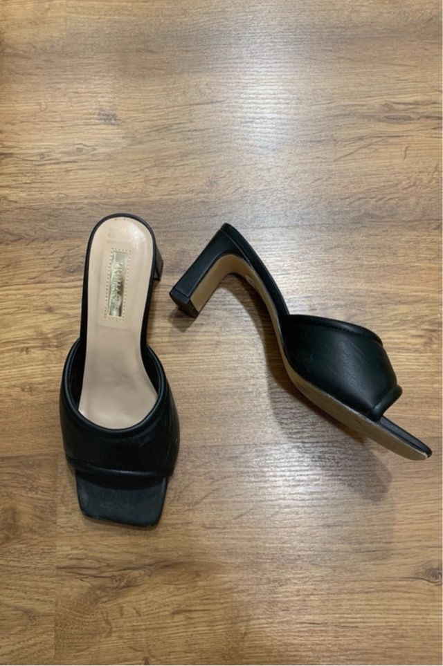 Sandalias tacon negras