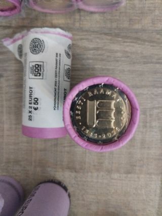 Rollo monedas 2 euros Estonia 2025