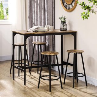 Juego de Muebles Altos Mesa y Sillas de Bar
