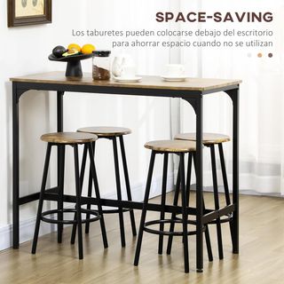Juego de Muebles Altos Mesa y Sillas de Bar
